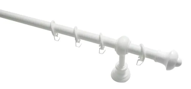 GARDINIA Chicago Bifo Gardinenstange 120cm Weiß Ø28mm