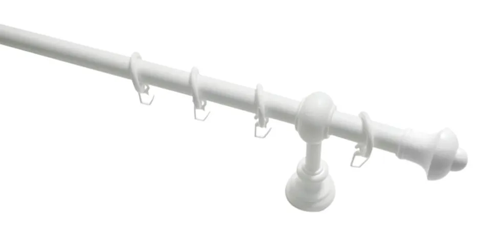 GARDINIA Chicago Bifo Gardinenstange 120cm Weiß Ø28mm