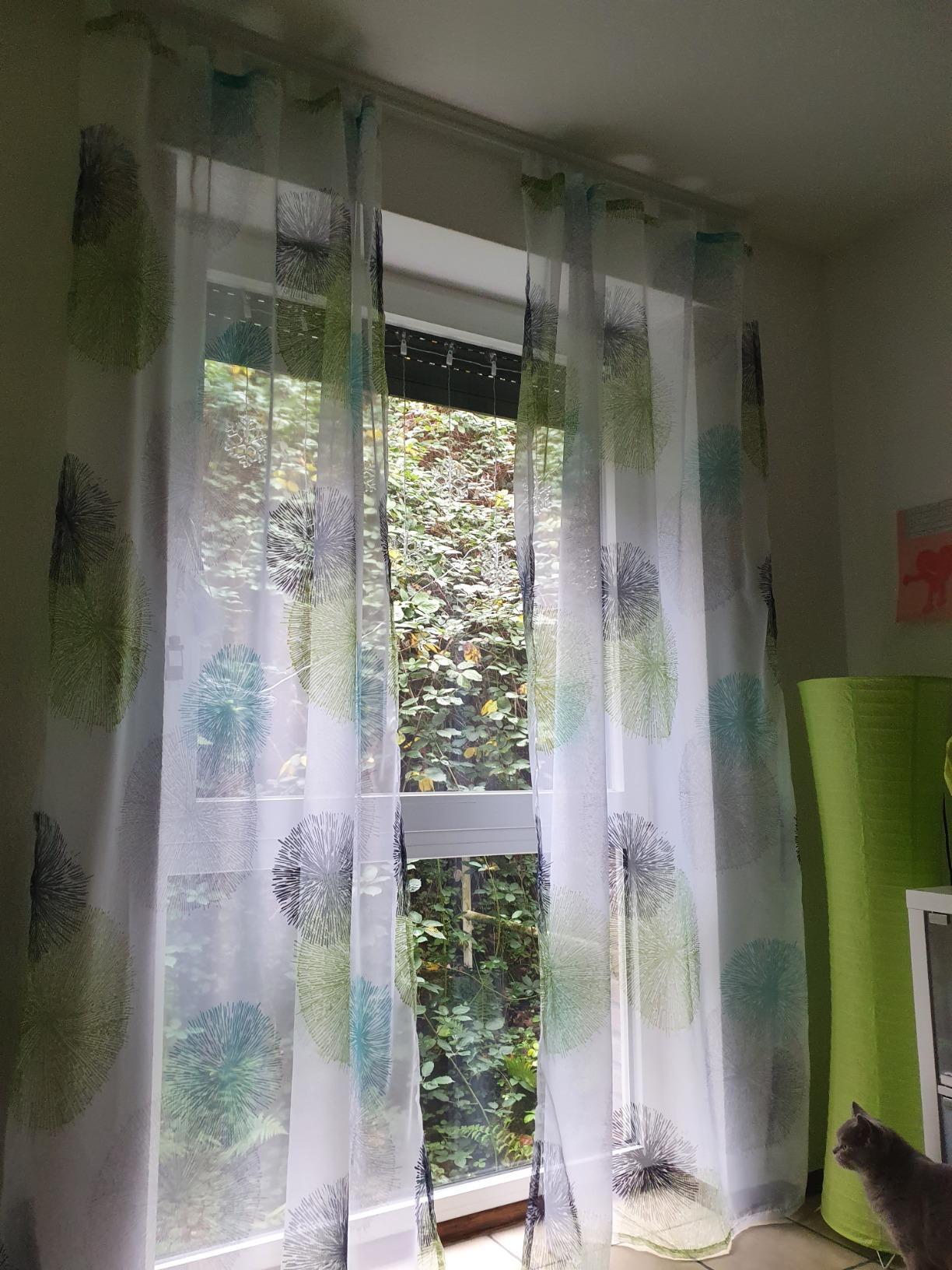 Home Fashion Rawlins Schlaufenschal 225x140 cm Grün bedruckt
