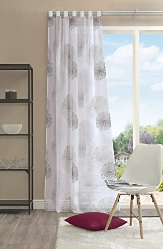 Home Fashion Rawlins Schlaufenschal 225x140 cm Grün bedruckt
