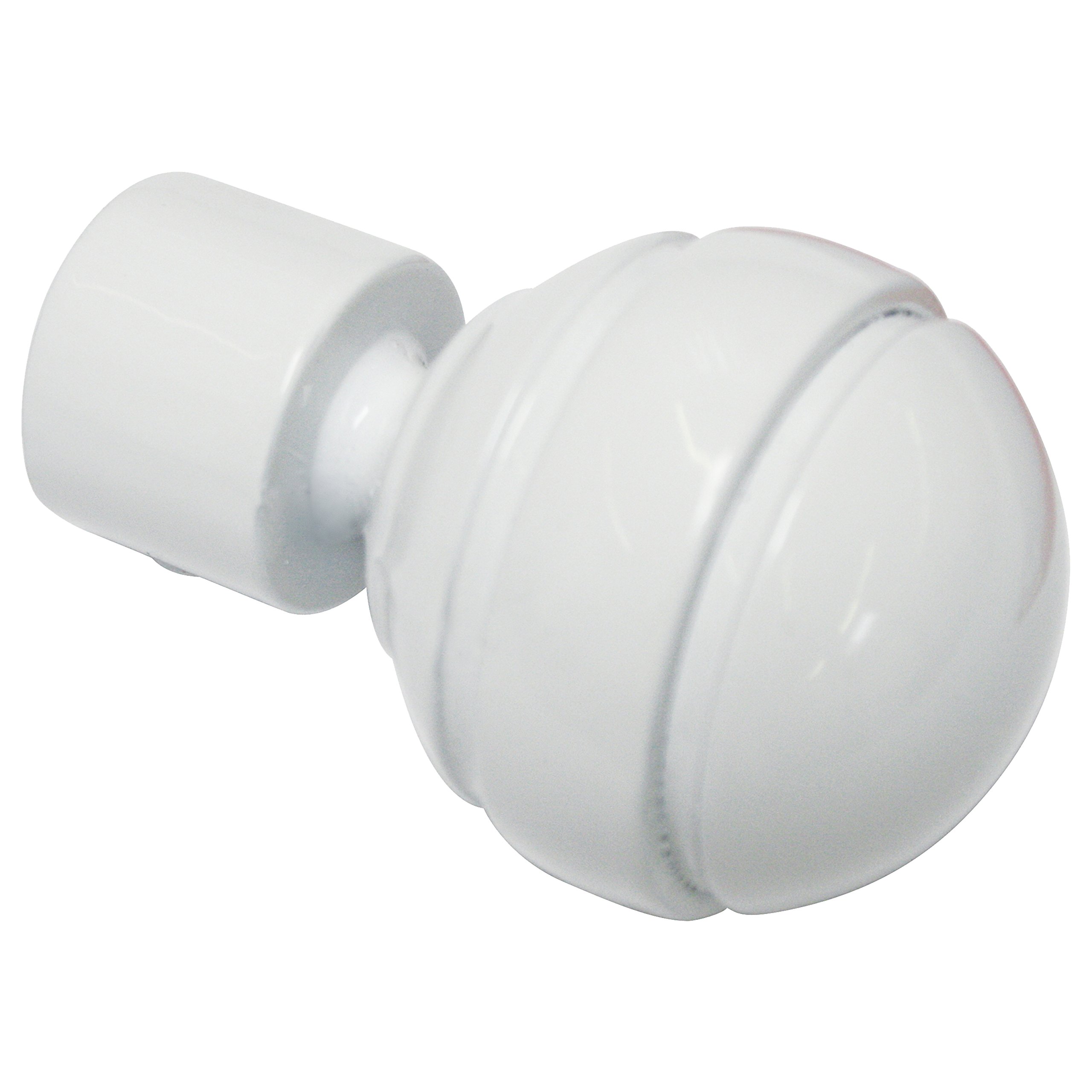 Gardinia Chicago Endknopf Spitze 20 mm silber