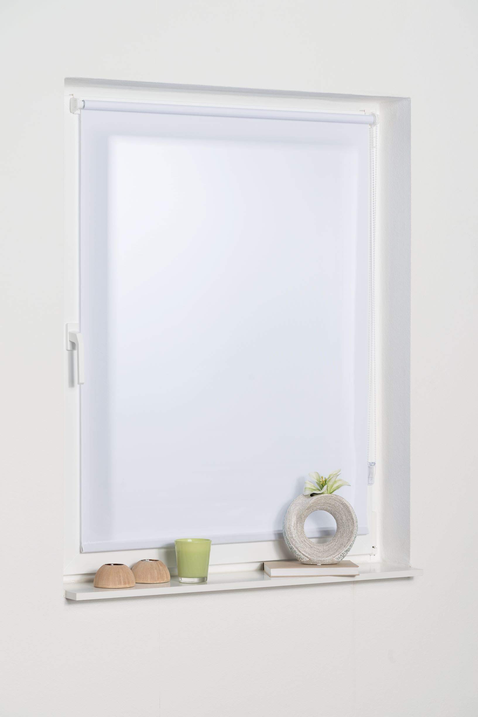 K-Home Minirollo Klemmfix 40x150 cm Weiß Tageslicht