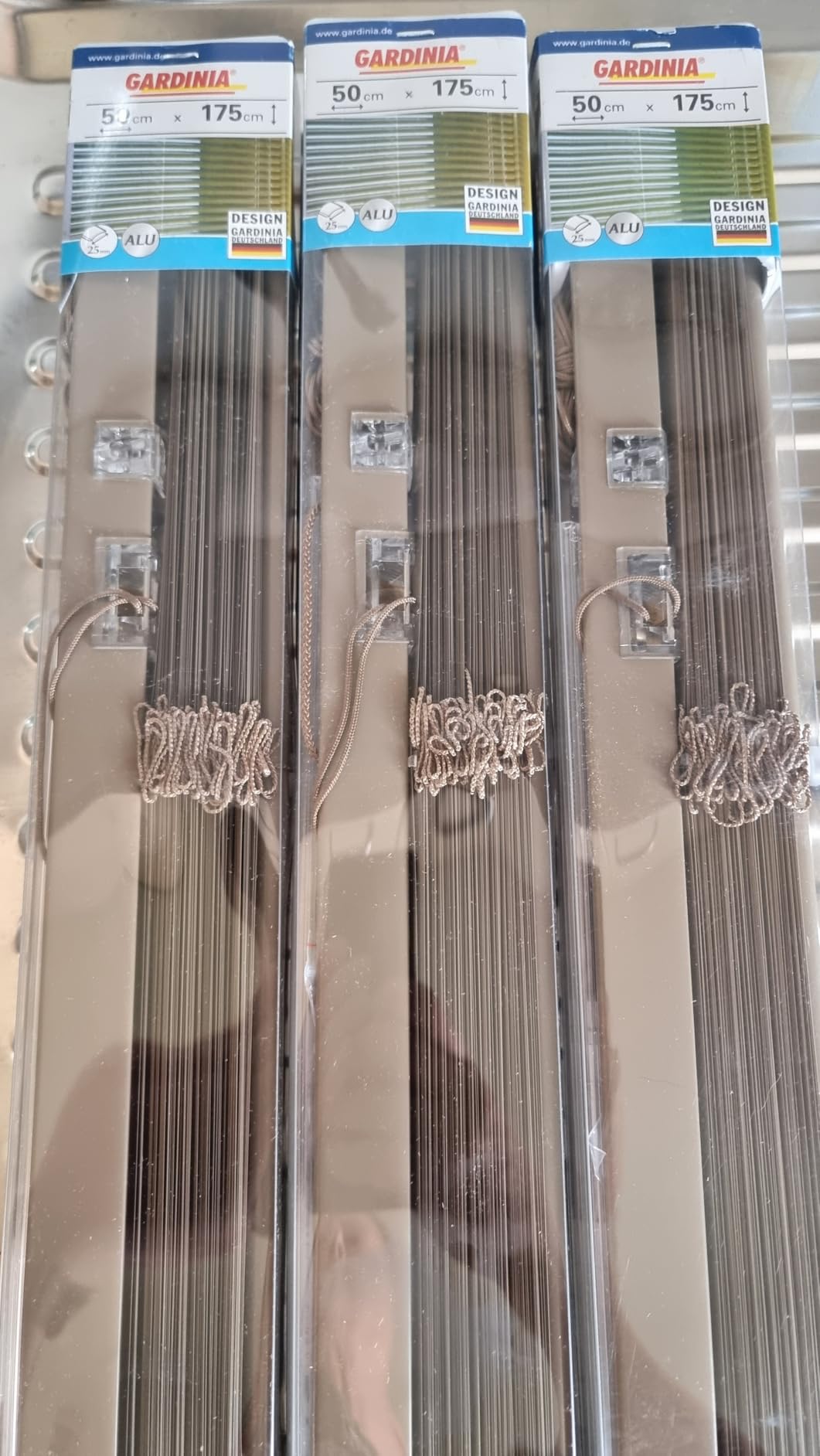 Gardinia Solid Alu-Jalousie Silber 80x175 cm