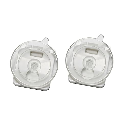 GARDINIA Plissee Solo Saugnapf-Set mit Clip transparent 2 Stück