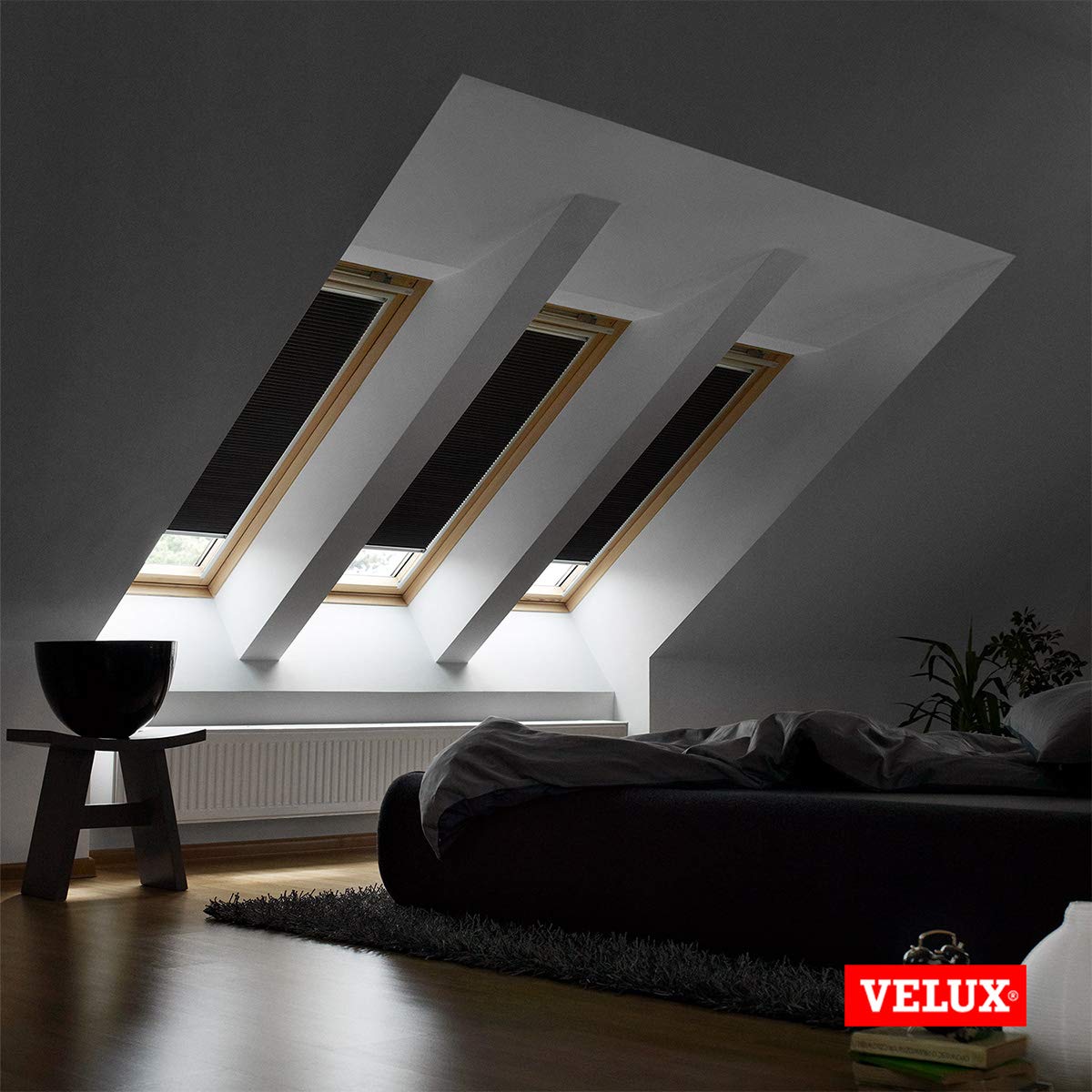 Velux Wabenplissee CK02 Weiß Verdunkelung Dachfenster
