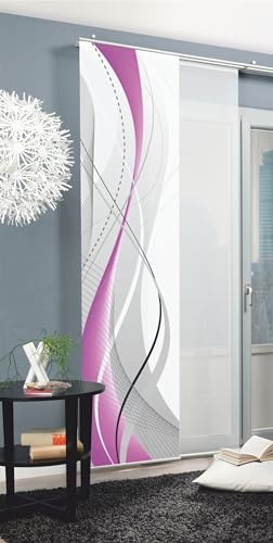 Home Fashion Carlisle Schiebegardine 60x245 cm Petrol