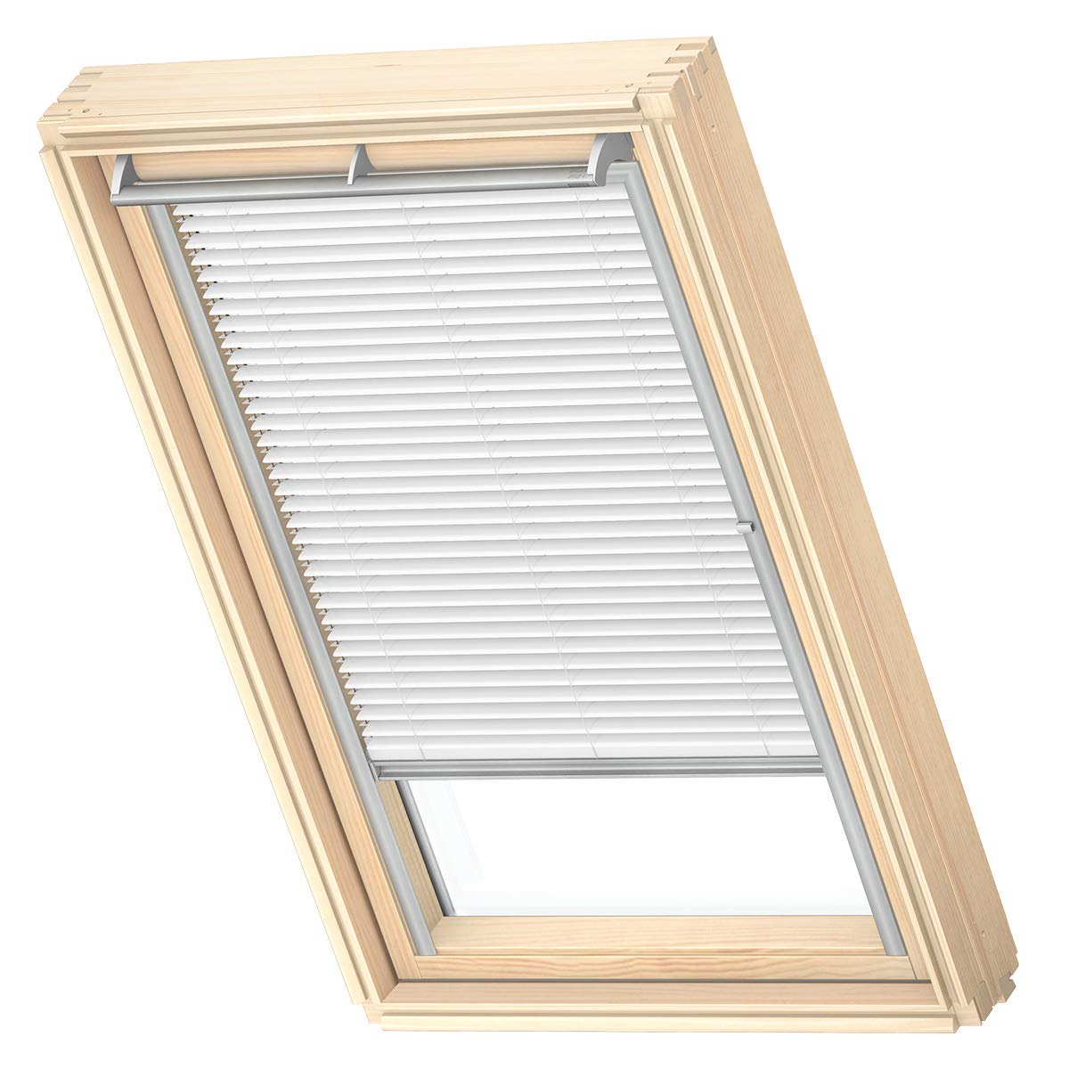 Velux Jalousie CK02 Weiß Dachfenster-Jalousie graue Schiene