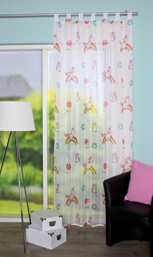 Home Fashion Schlaufenschal Einhorn multicolor 245x140 cm