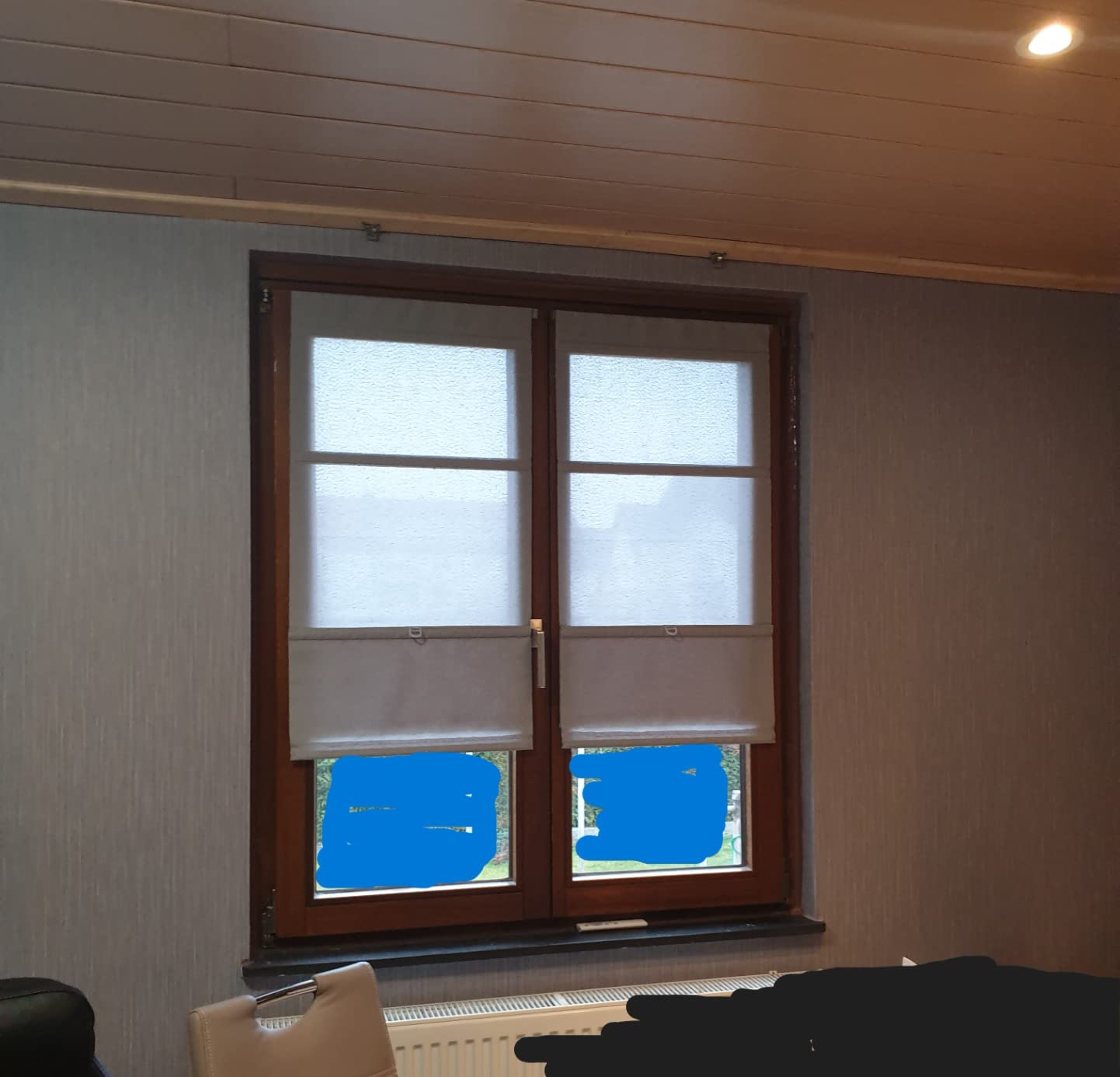 GARDINIA EASYFIX Raffrollo 100x140 cm Grau blickdicht