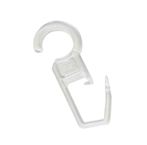 GARDINIA Chicago Faltenlegehaken Transparent 10 Stück