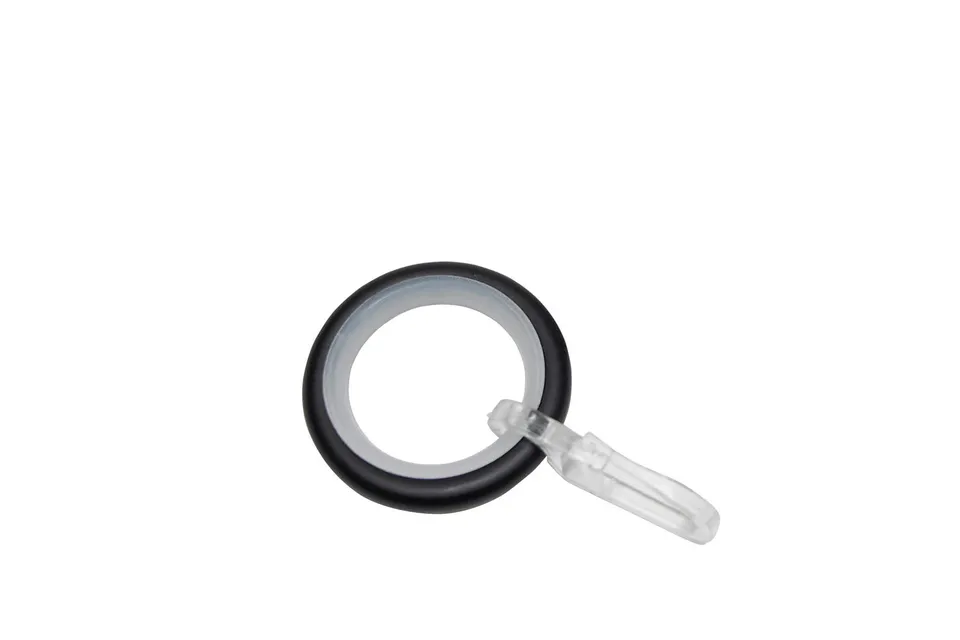 Gardinia Industrial Home Gardinenringe 16mm 10St schwarz-matt