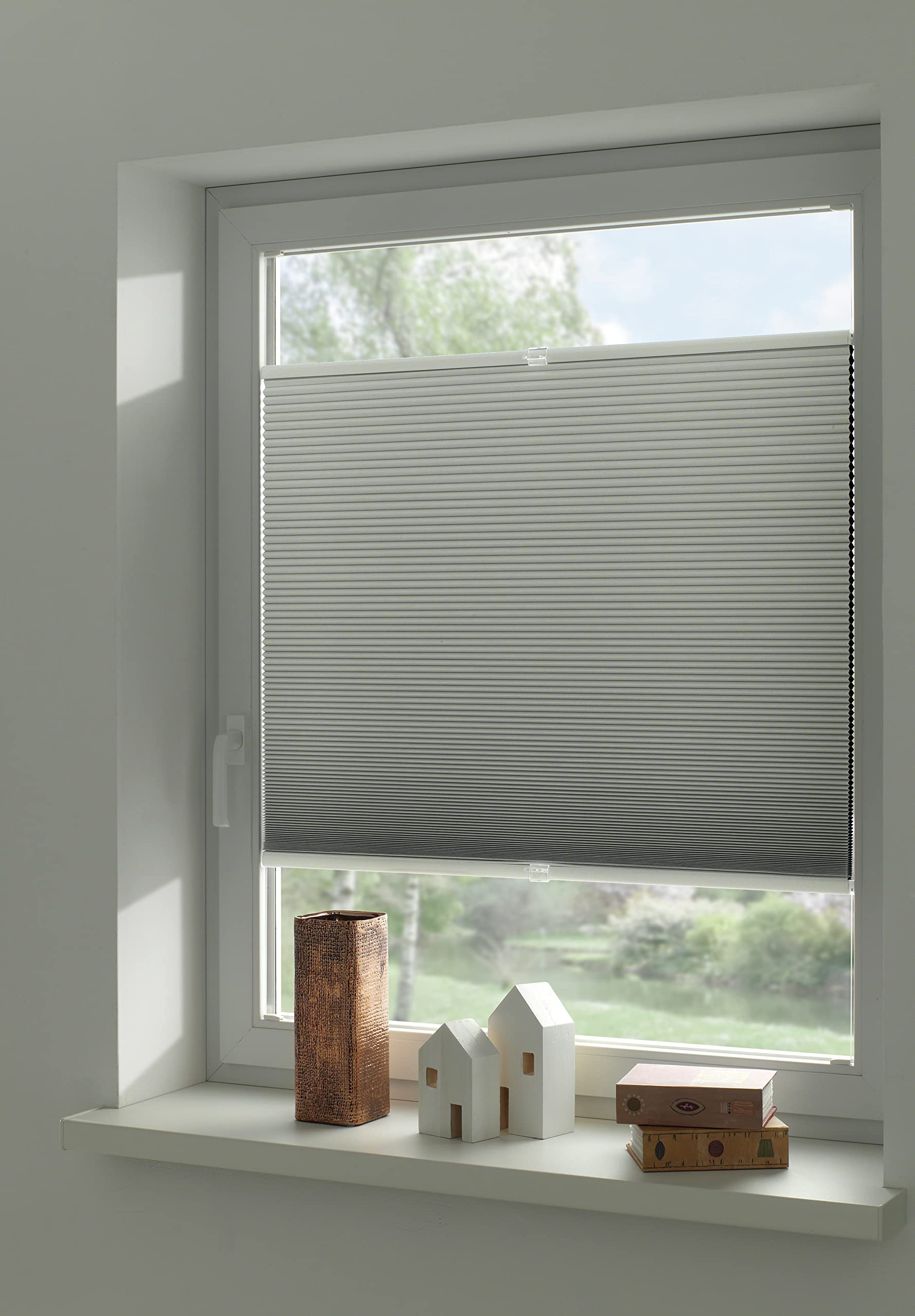 GARDINIA Concept Wabenplissee Thermo Weiß 40x130 cm