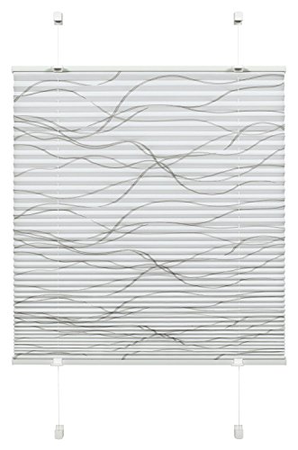 Gardinia EASYFIX Katy Wave Plissee 80x130 cm Weiß blickdicht