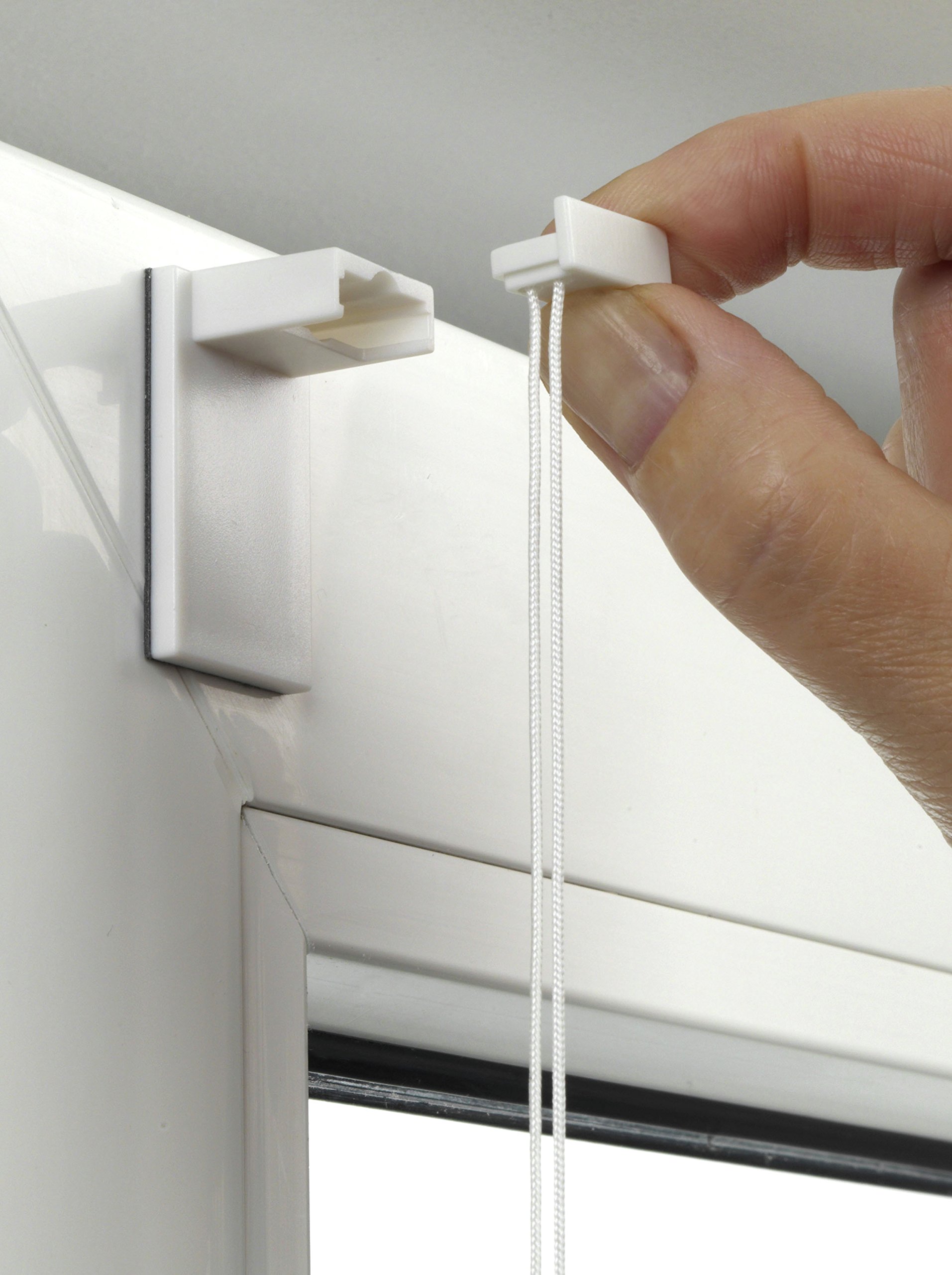 GARDINIA EASYFIX Plissee Klebeträger Weiß 4 Stück ohne Bohren