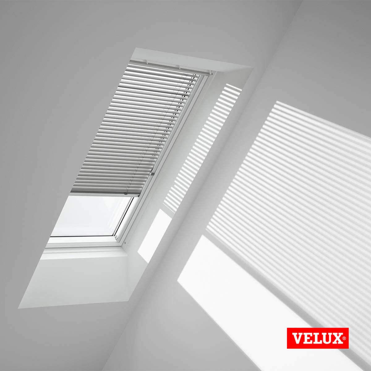 VELUX Jalousien C02 Jalousie Lichtgrau Matt Silber