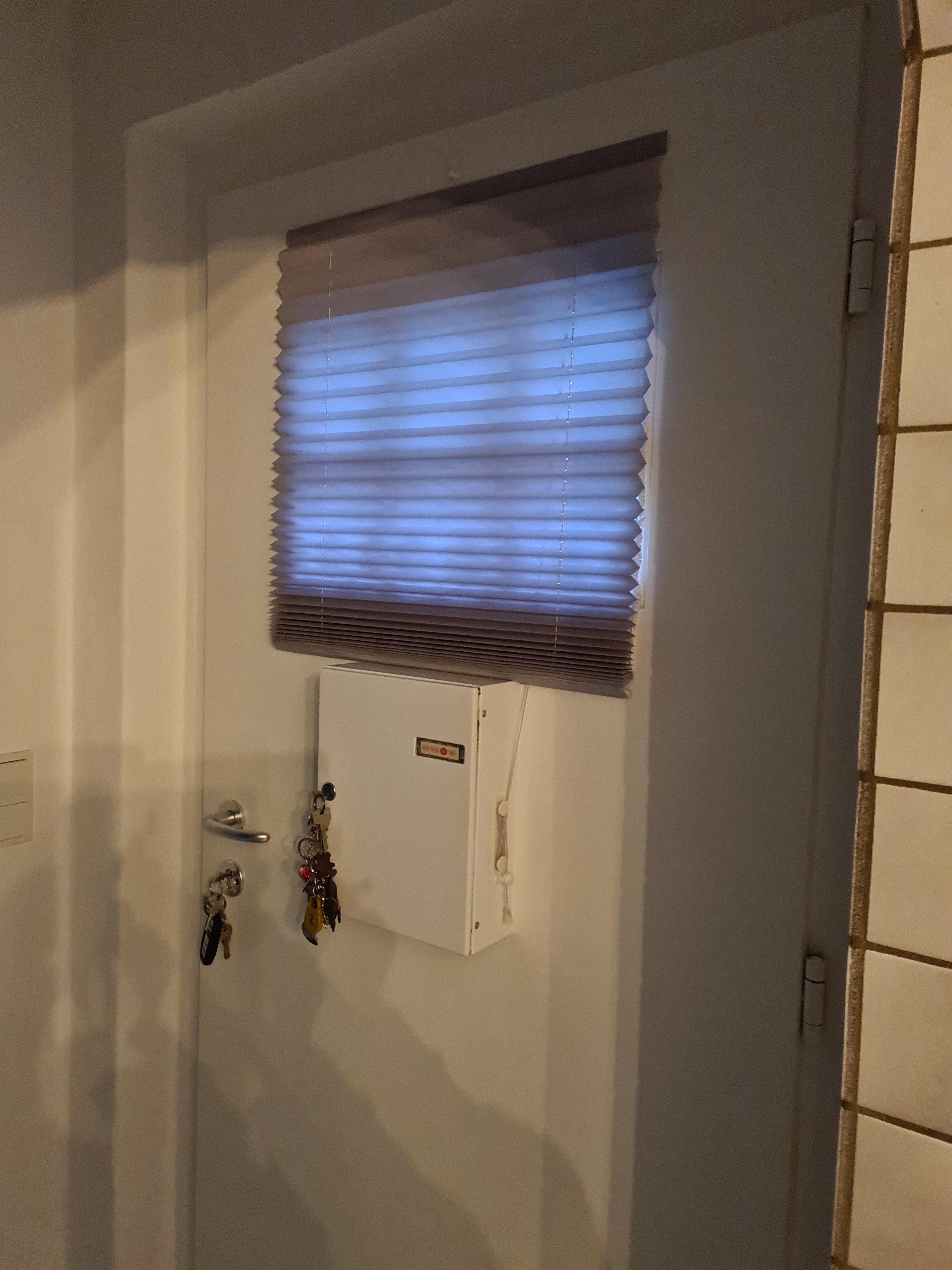 K-Home Plissee Klebe Weiß B80xH210 cm Lichtschutz