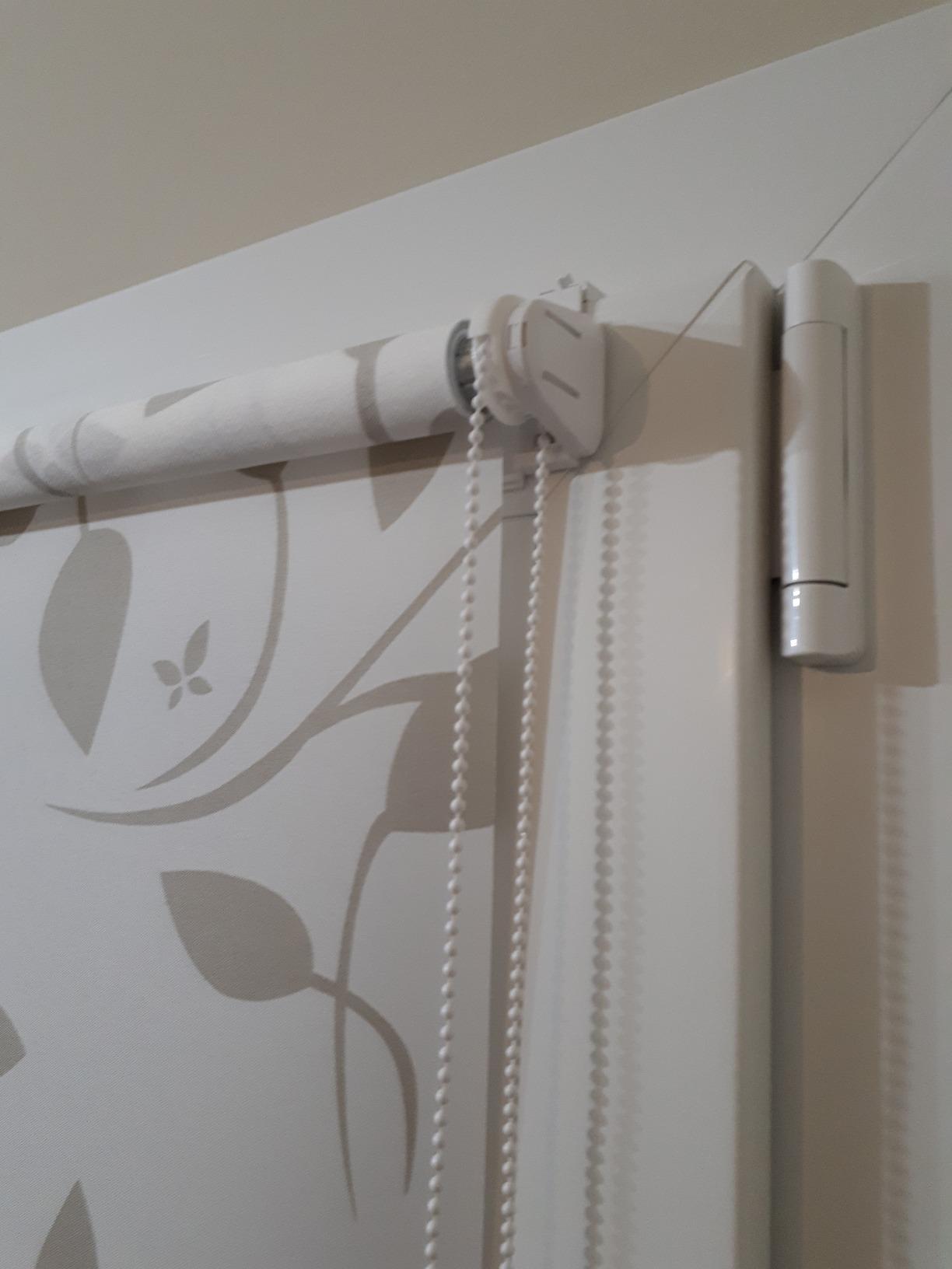 Gardinia EASYFIX Rollo 60x150 Weiß/Natur blickdicht kleben