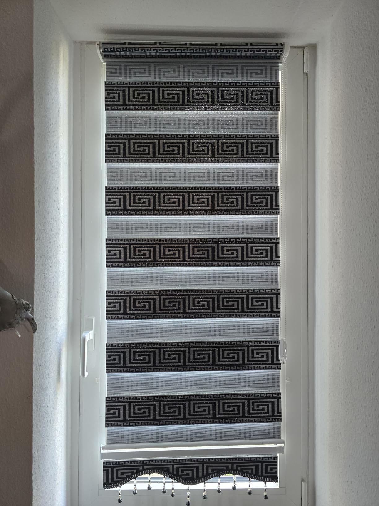 Brillant Doppelrollo Klemmfix Medusa Barock 50x200 cm Glitzer