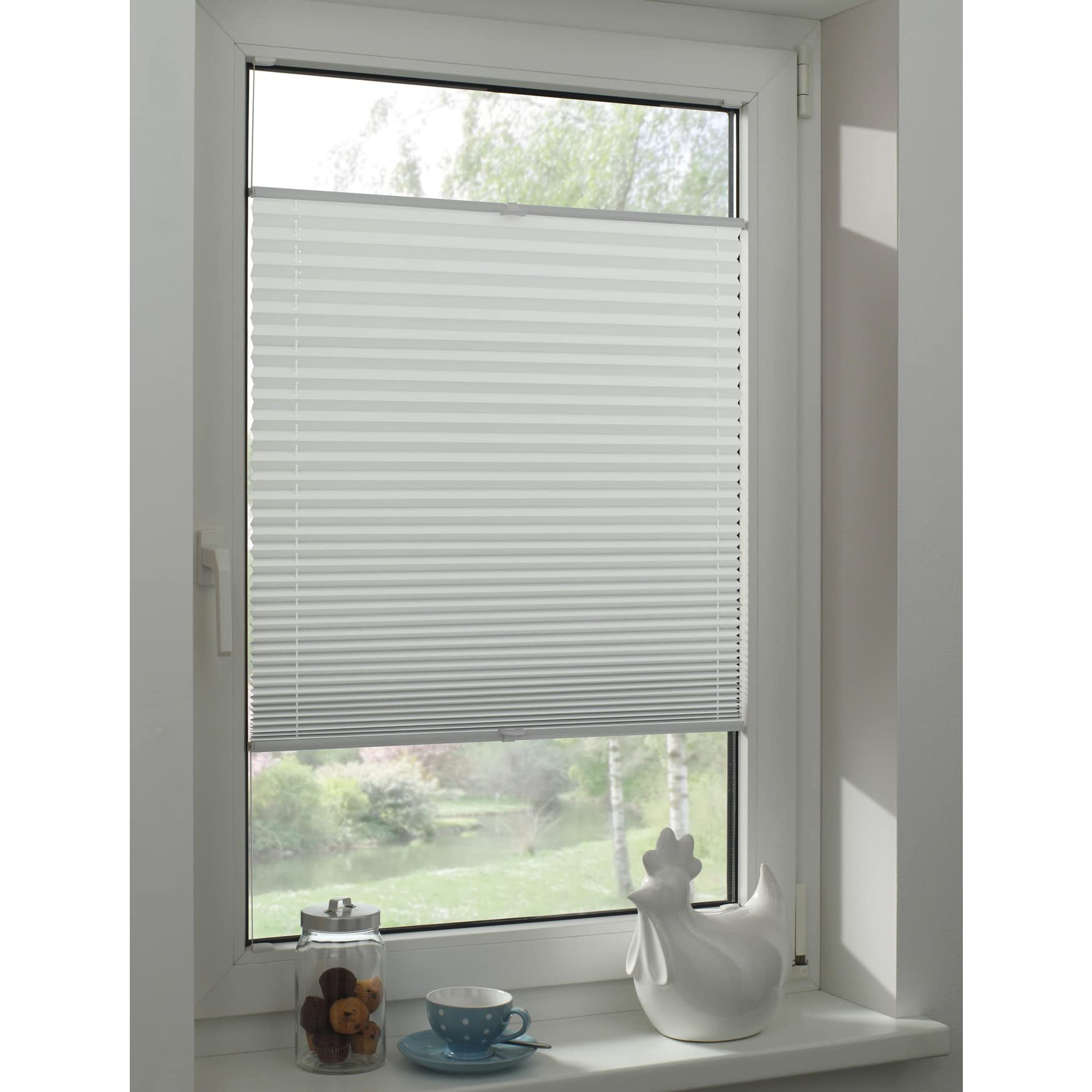 GARDINIA Plissee Concept Thermo Plissee weiß 90x130 cm