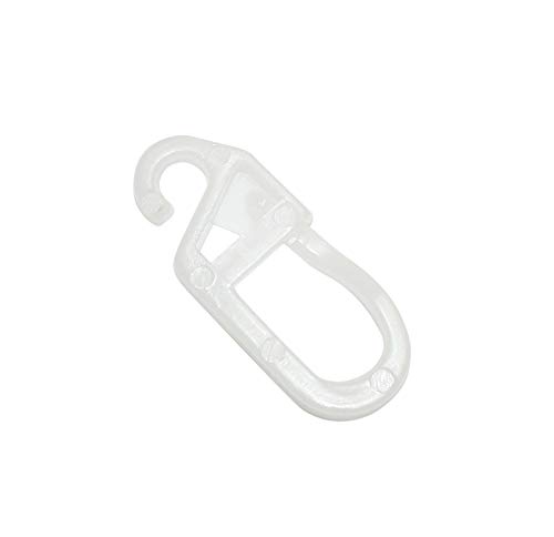 GARDINIA Chicago Faltenlegehaken Ø12mm Roh-Weiß 10er