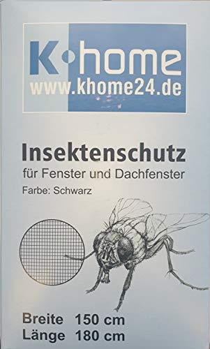 K-Home Insektenschutz Fliegengitter mit Reißverschluss 150x180