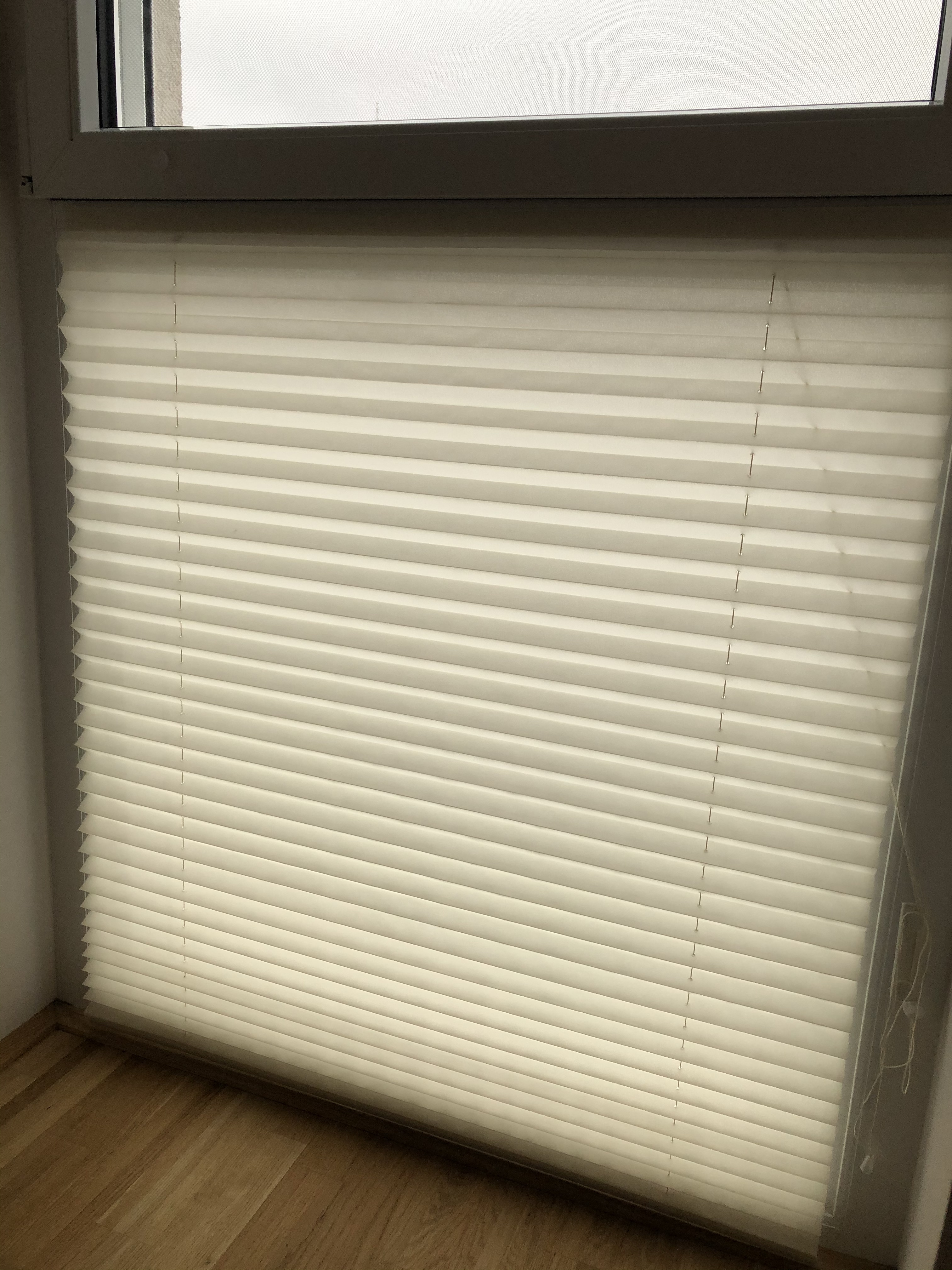 K-Home Plissee Klebe Weiß B80xH210 cm Lichtschutz