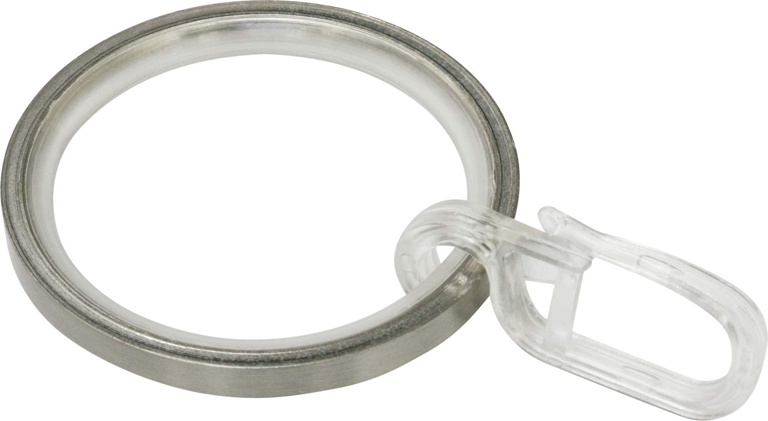 GARDINIA Chicago Gardinenringe Edelstahl-Optik 10 Stk