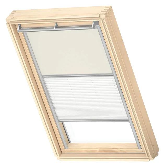VELUX Verdunkelung Plus CK02 Verdunkelungsrollo Hellbeige Duo