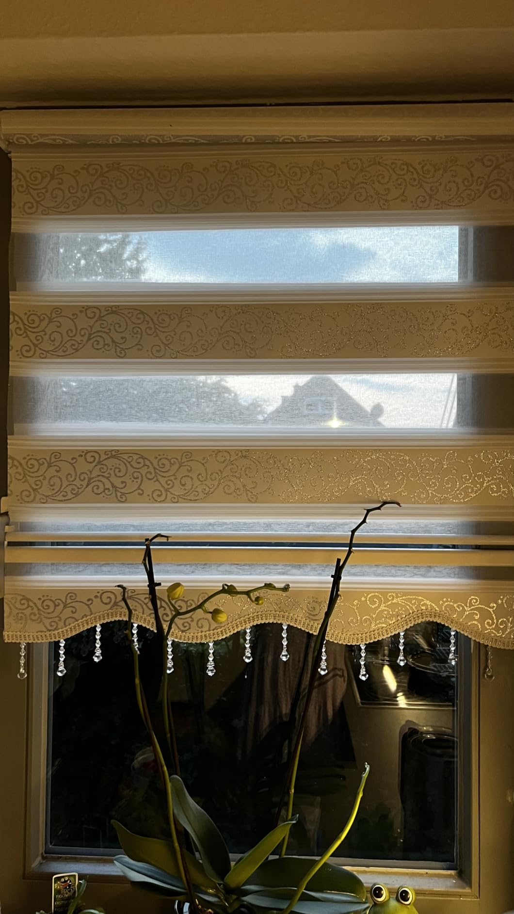 Brillant Doppelrollo Klemmfix 90x200 Schwarz-Silber blickdicht