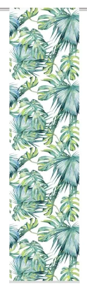 Home Fashion Schiebegardine Jungle Schiebevorhang 245x60 grün blickdicht