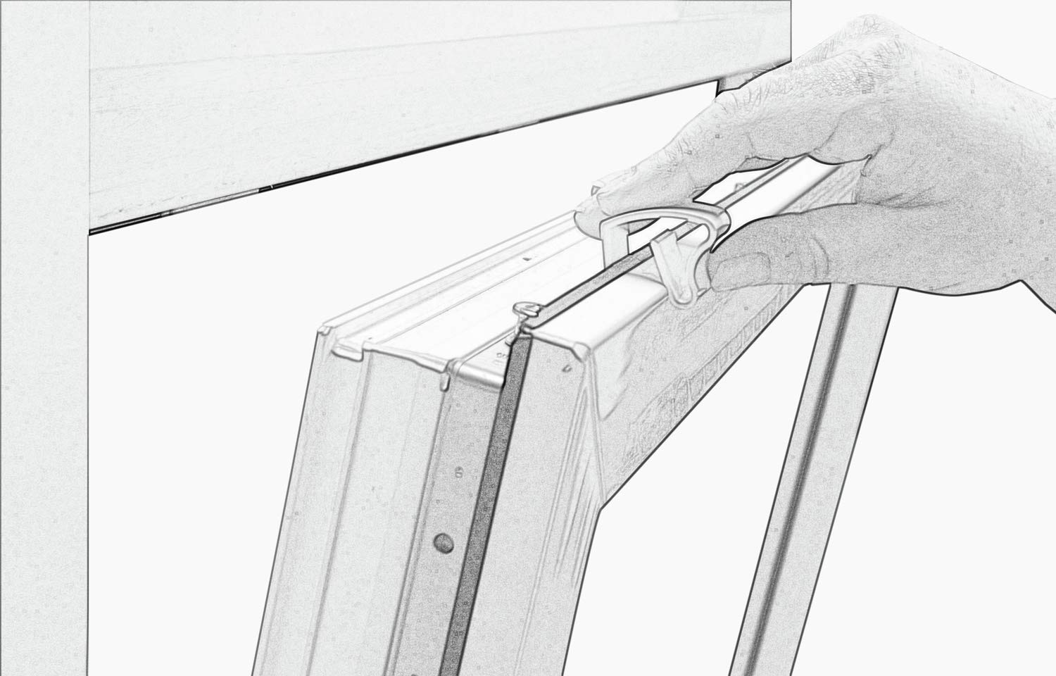 Gardinia Solid Klemmhalter Weiß 6 Stück für Alu-Jalousie 25 mm