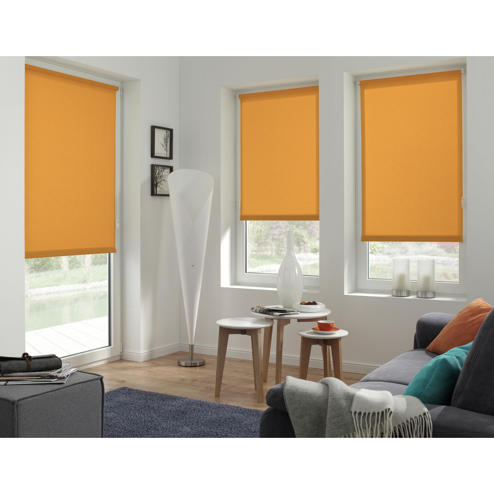 Gardinia Easyfix Rollo 60x150 cm Orange blickdicht