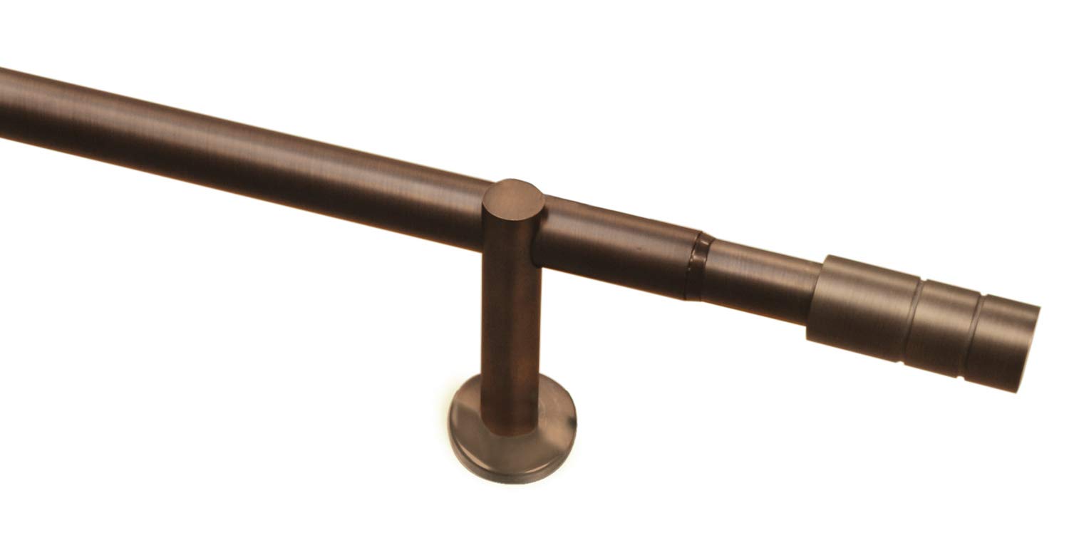 GARDINIA Windsor Zylinder Gardinenstange 190-360 cm Bronze