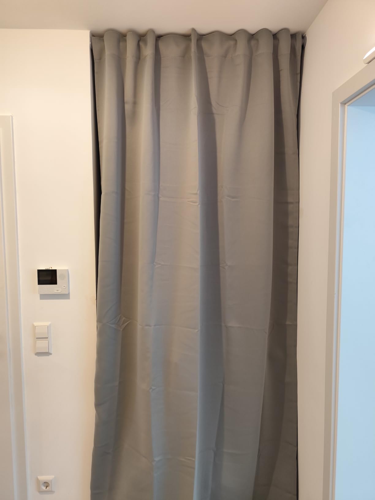 GARDINIA Country Dimout Vorhang Schwarz 140x245 blickdicht