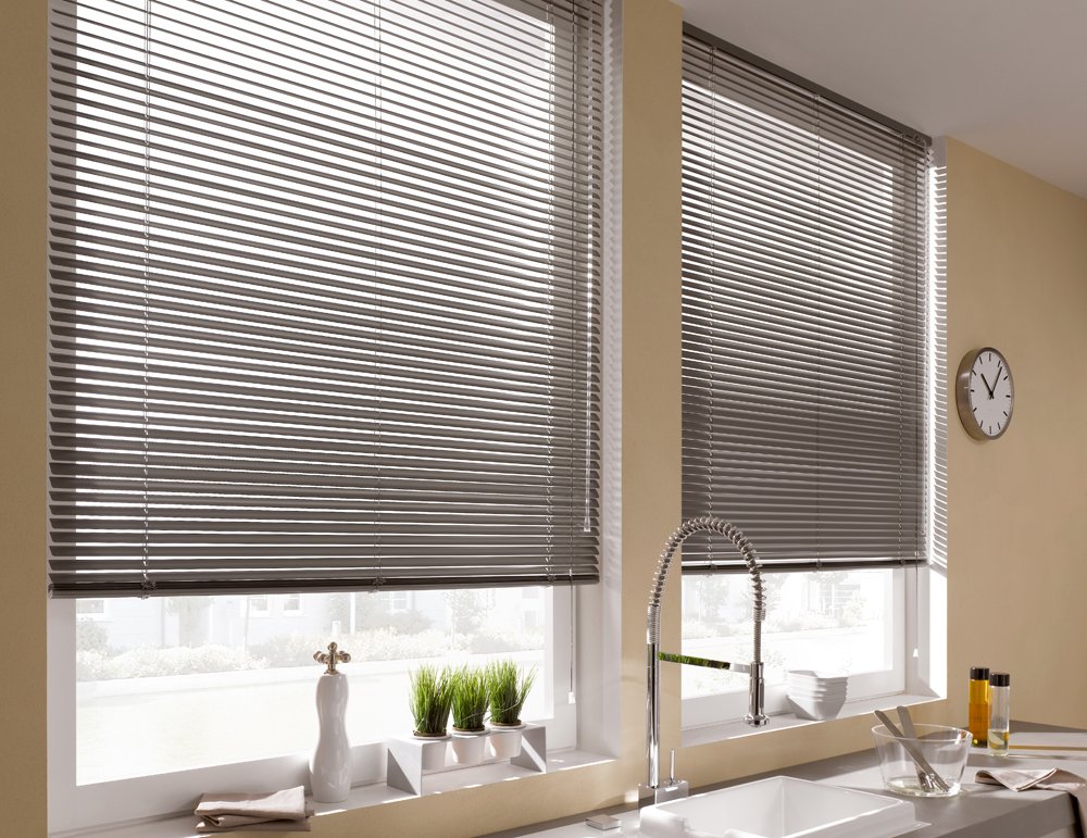 Gardinia Solid Alu-Jalousie Silber 80x175 cm