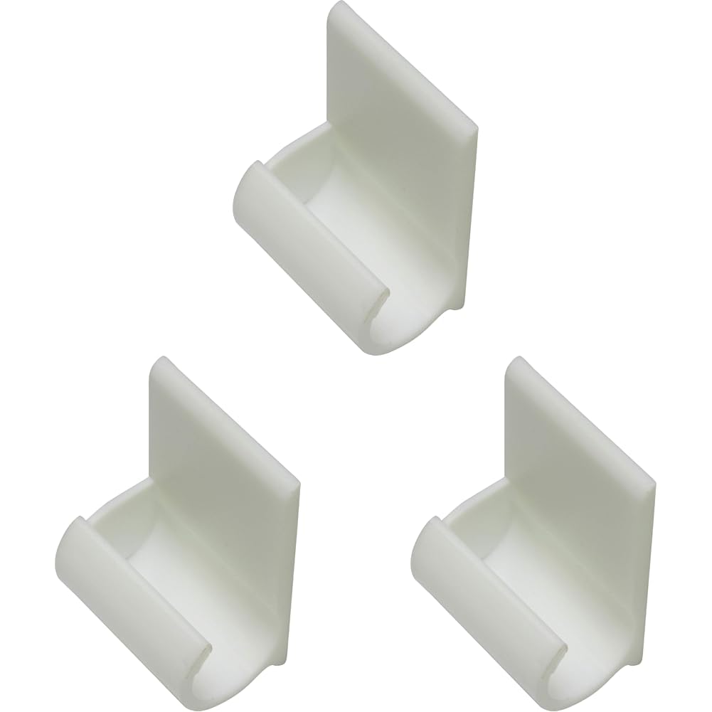 GARDINIA Chicago Klebehaken Vitragestangen 11mm weiß 4 Stk