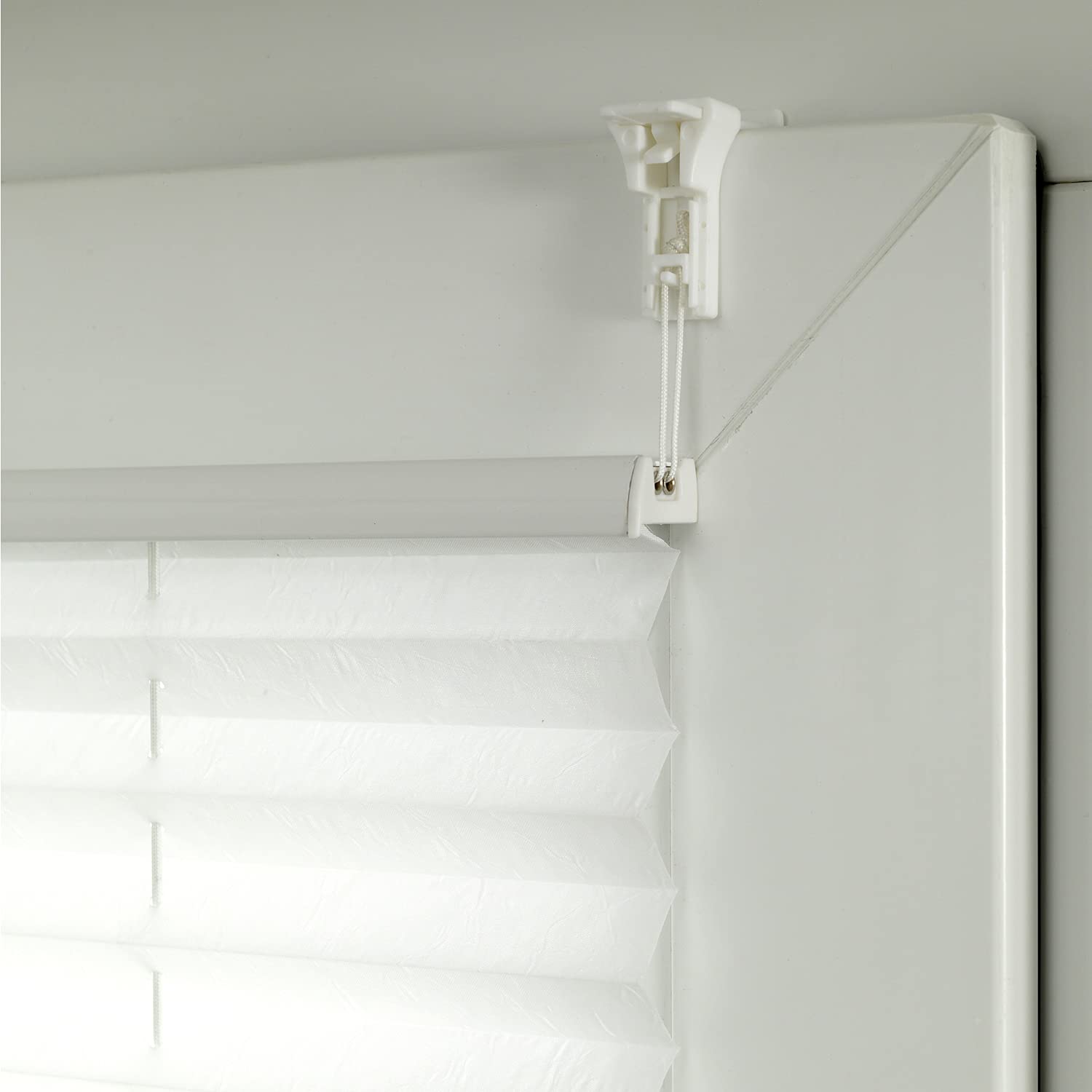 GARDINIA Bella EASYFIX Plissee Weiß 80x130 cm blickdicht