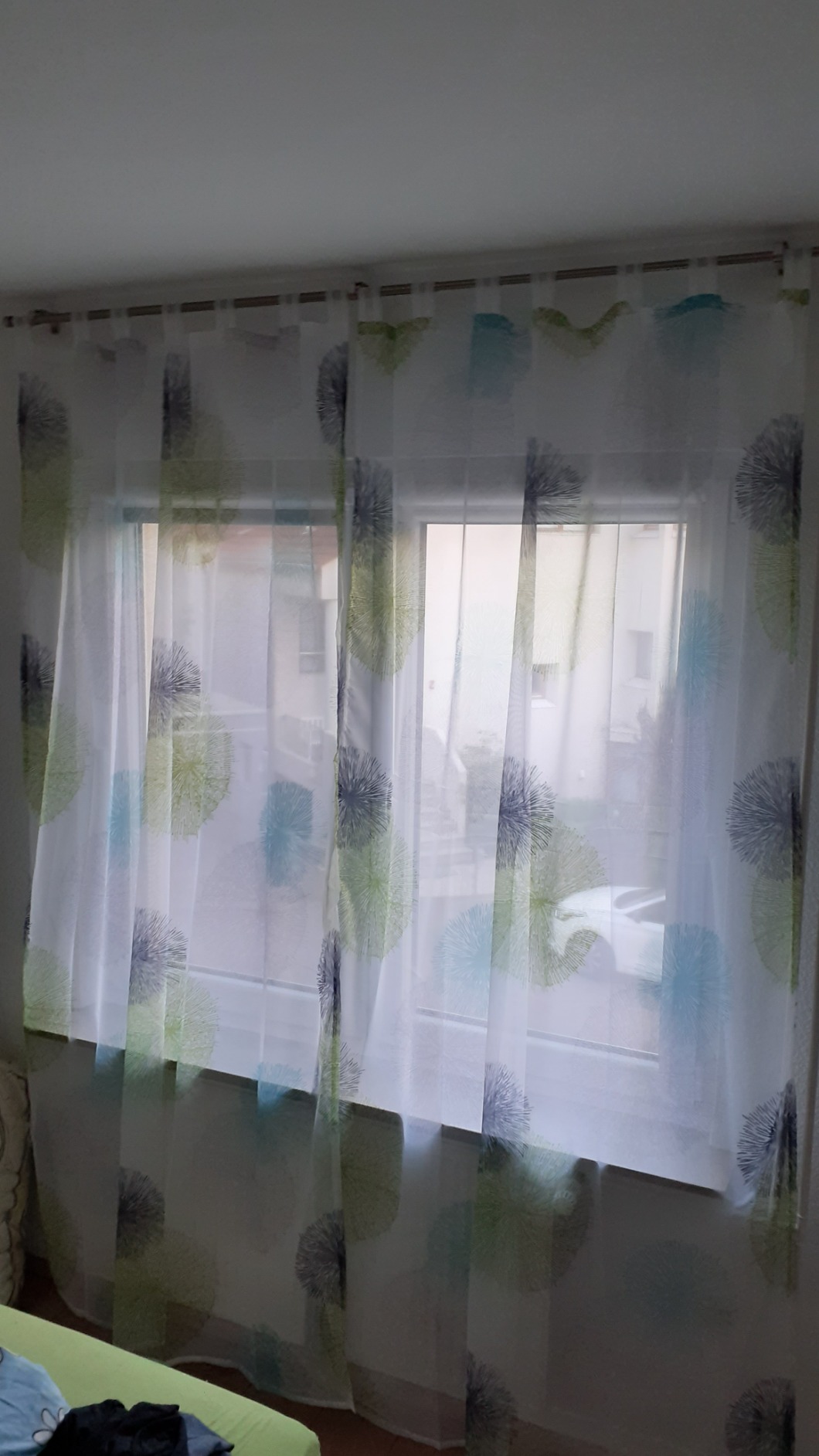 Home Fashion Rawlins Schlaufenschal 225x140 cm Grün bedruckt