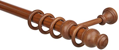 Gardinia Lugano Classic Gardinenstange 160 cm nussbaum