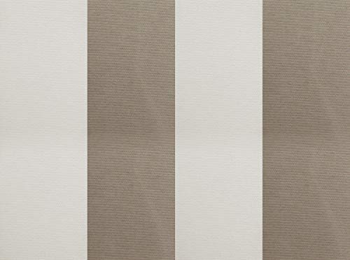 Gardinia Solid Föhr Klemmmarkise 253x150 Beige-Weiß Kurbel