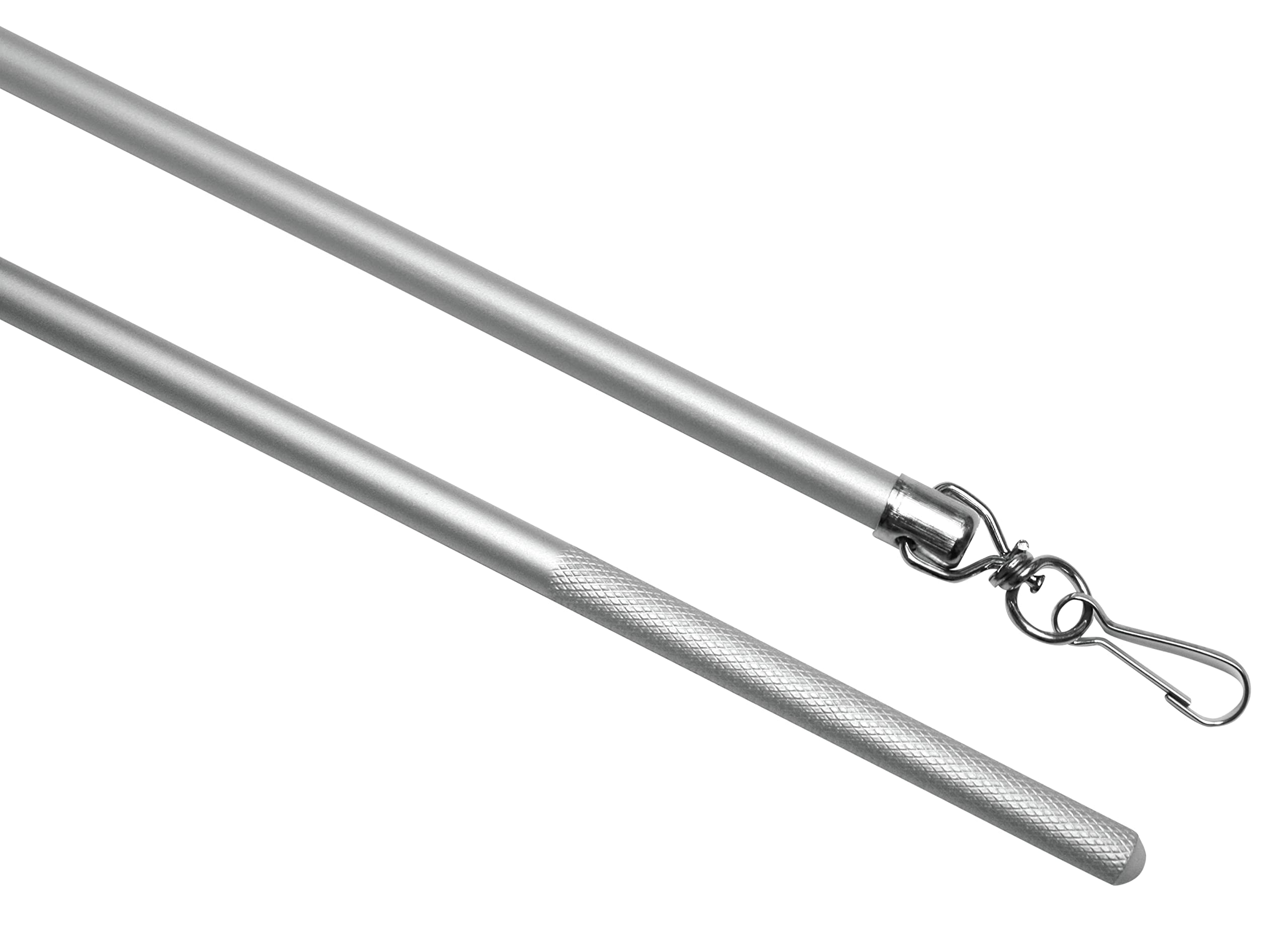 Gardinia Chicago Schleuderstab Weiß 75 cm 2 Stück Metall