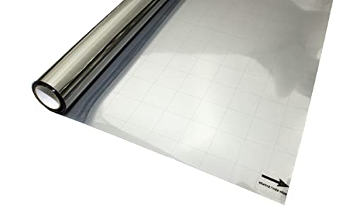 GARDINIA Solid Fensterfolie Spiegelfolie 90x150 silber statisch