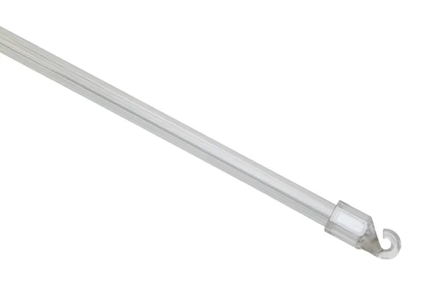 Gardinia Solid Wendestab Jalousie Glasklar 75 cm Kunststoff