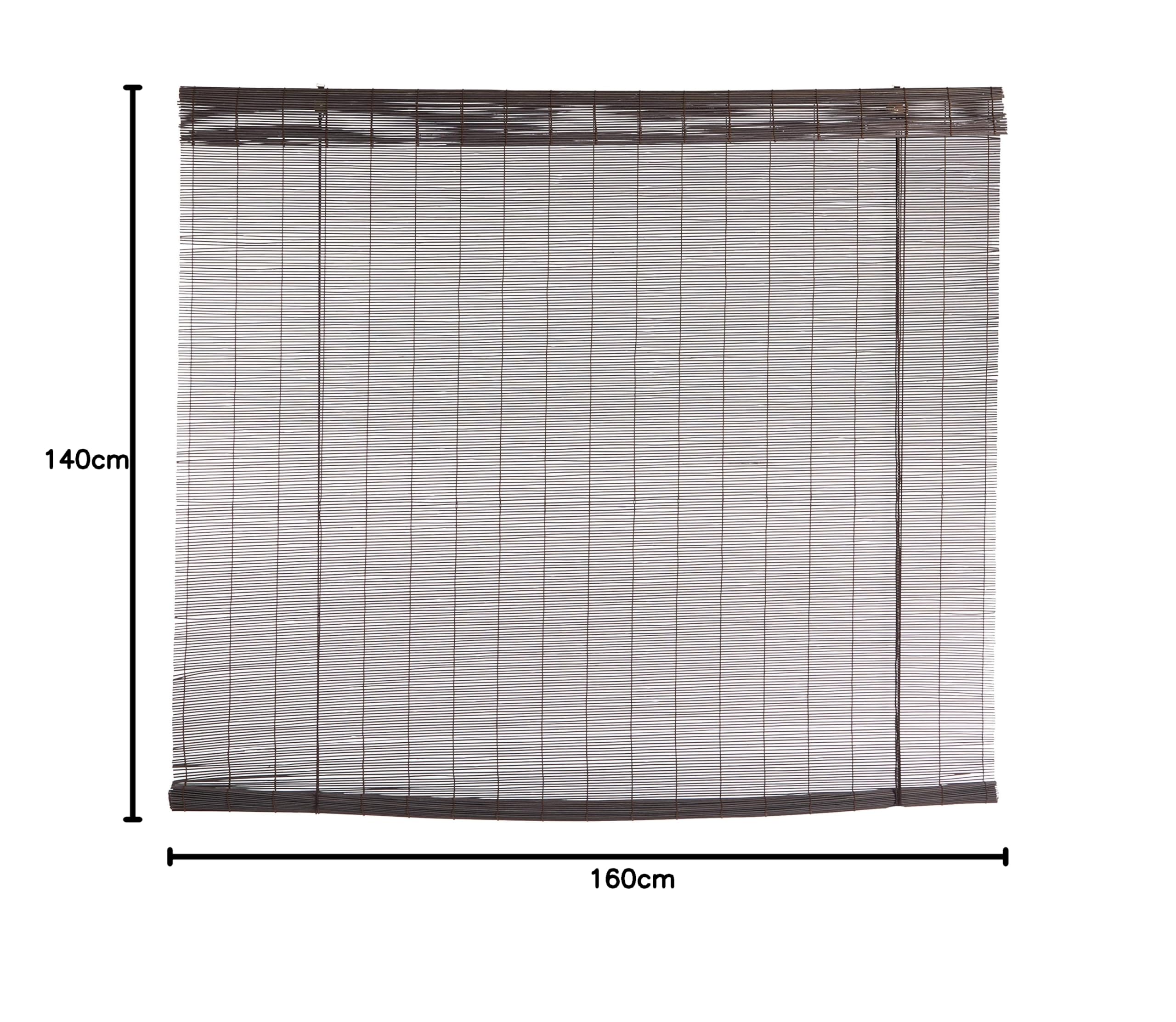GARDINIA EASYFIX Bambusrollo 140x160 Schoko transparent