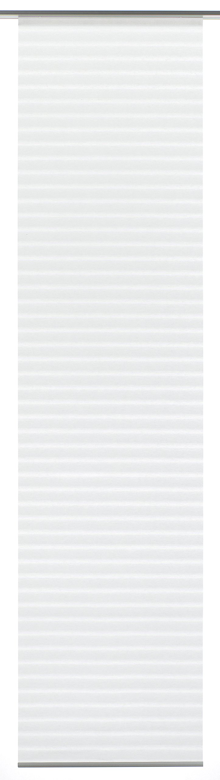 Gardinia Solid Flame Flächenvorhang Weiß 60x300 cm