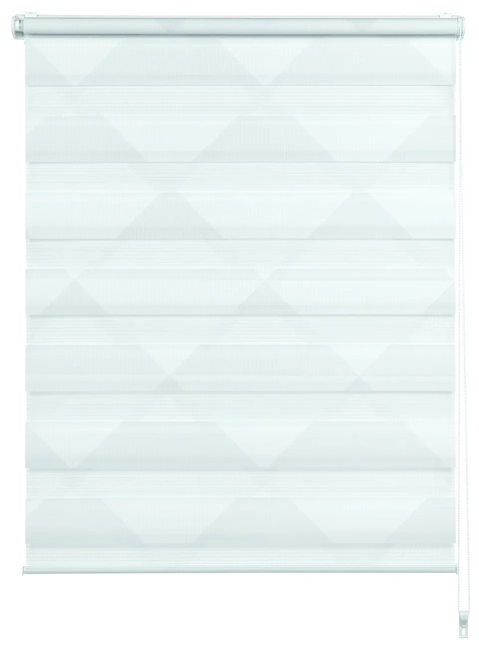 GARDINIA EASYFIX Doppelrollo Triangle Duo-Rollo weiß 75x150 cm