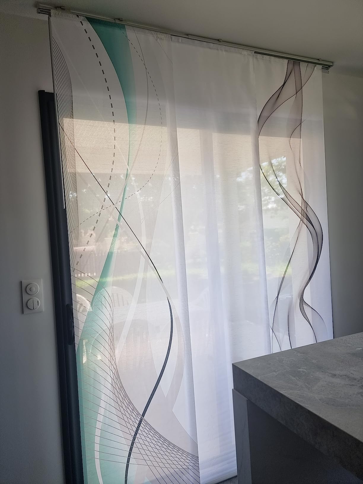 Home Fashion Carlisle Schiebegardine 60x245 cm Petrol