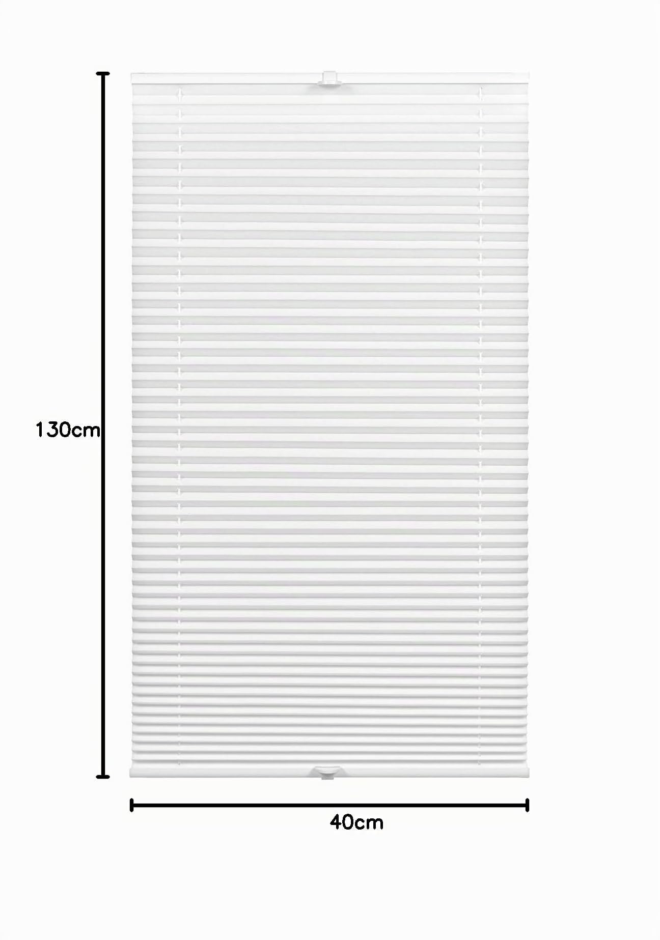GARDINIA Plissee Concept Faltrollo Weiß 40x130 cm blickdicht