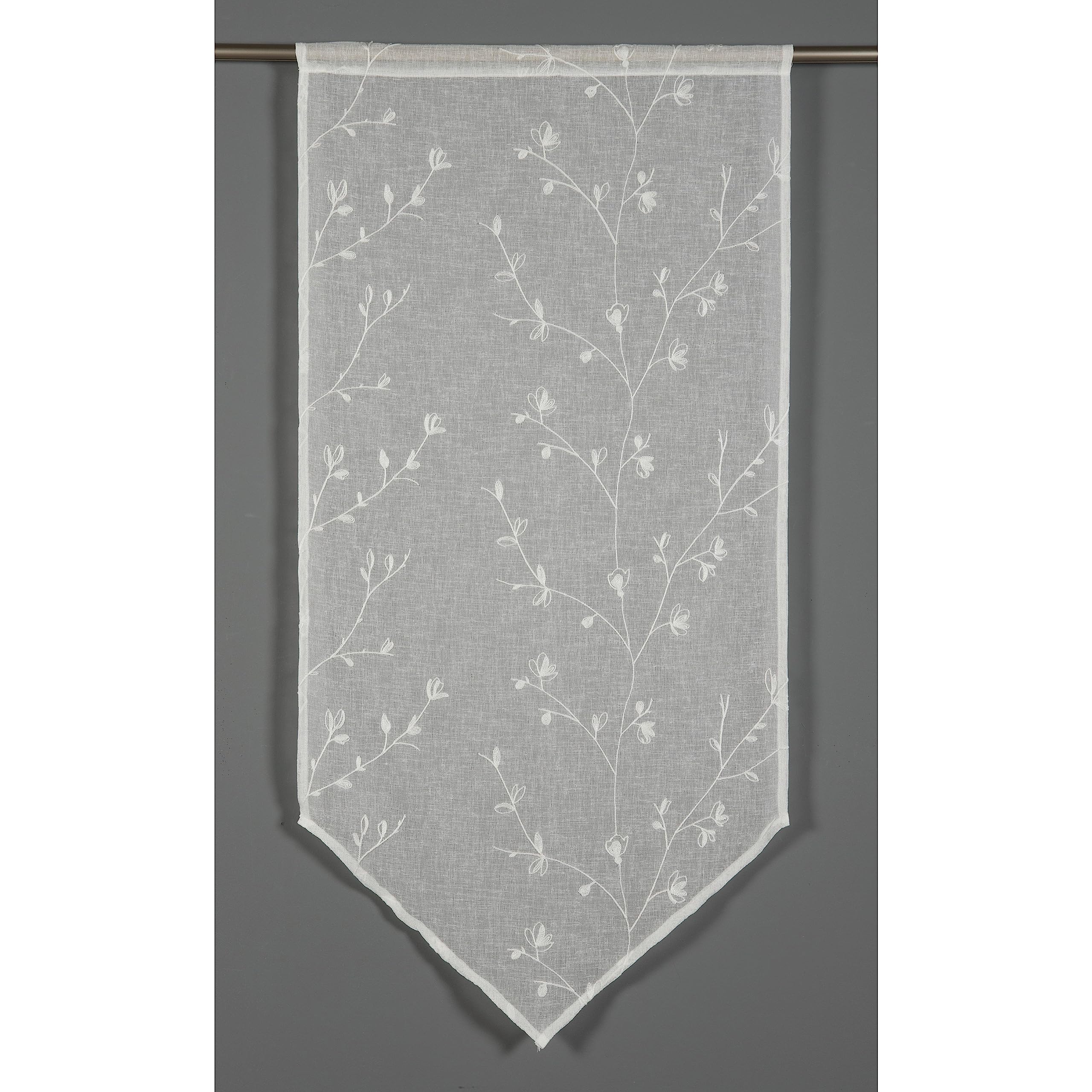 GARDINIA Country Spitzpanneaux Gardine 60x120 weiß Stickerei