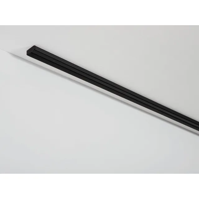 GARDINIA Chicago Vorhangschiene 1-läufig Schwarz 150 cm Set